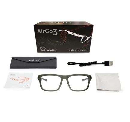 Умные очки solos AirGo™ 3 Argon X-2 ABL | Metallic Gray | Blue Blocker